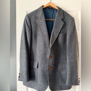 VTG Mark Adams Wool Men’s Women’s Blazer Blue Tweed